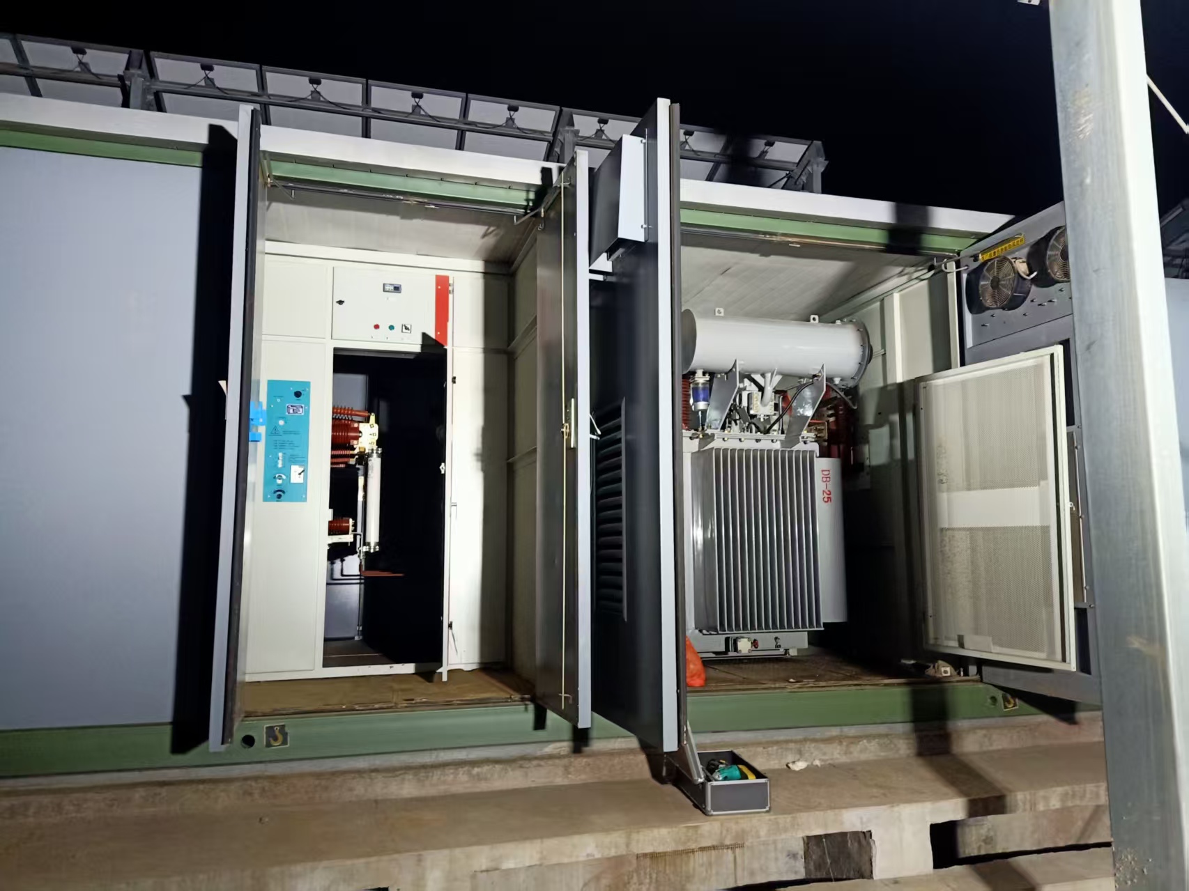 山东冠县光伏变电站25台变压器的维修保养